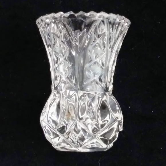 Vintage English Bone China Creamer & Glass Mini-Vase Set - Picture 6 of 6